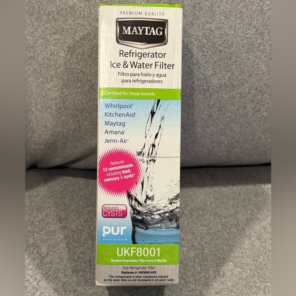 New Maytag UKG8001 Refrigerator And Ice Water Filter